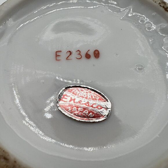 Enesco Small Pitcher And Bowl Vtg 60s Farm Country Style Fruit E2360 Japan - Picture 7 of 10